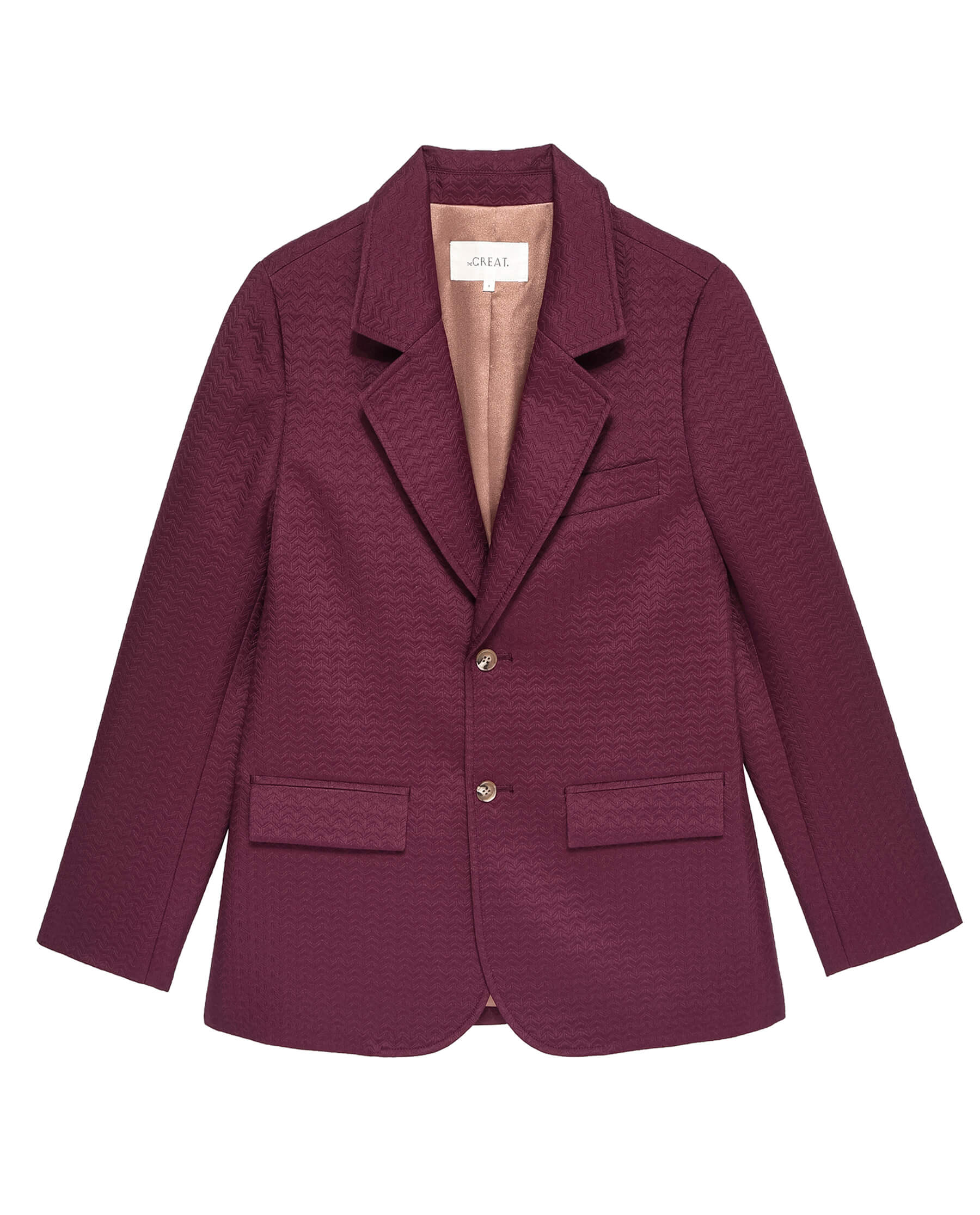 The Geo Jacquard Smoking Jacket. -- Mulled Wine JACKET THE GREAT. HOL 23 D1 SALE