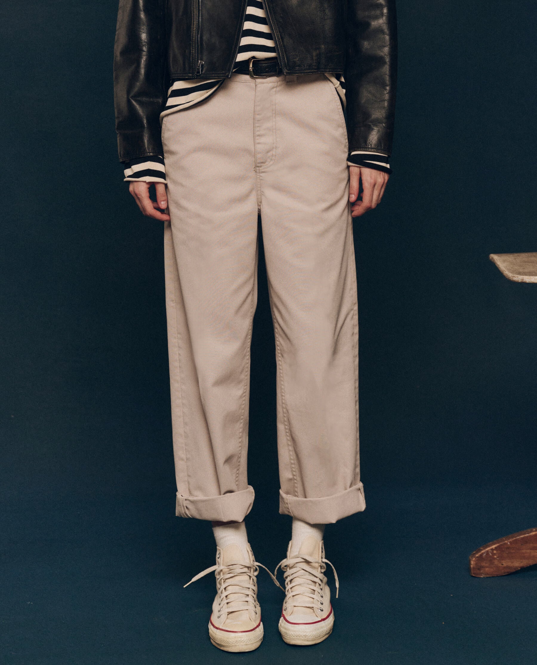 The Chino Pant. -- Sand BOTTOMS THE GREAT. FALL 24 COLLECTORS