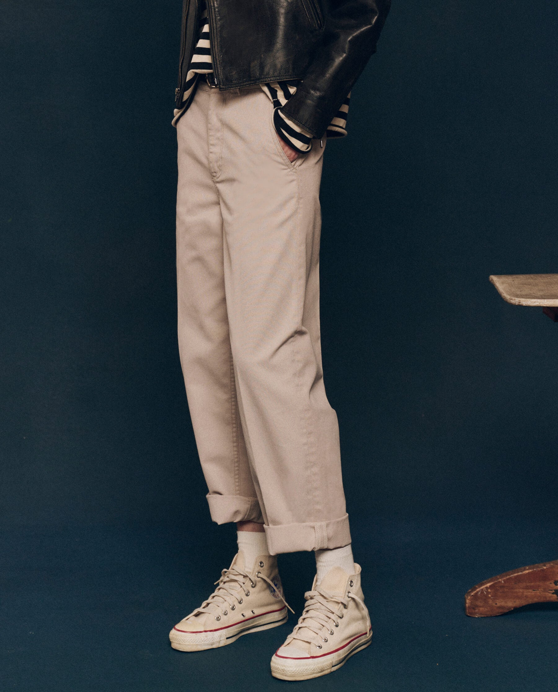 The Chino Pant. -- Sand BOTTOMS THE GREAT. FALL 24 COLLECTORS