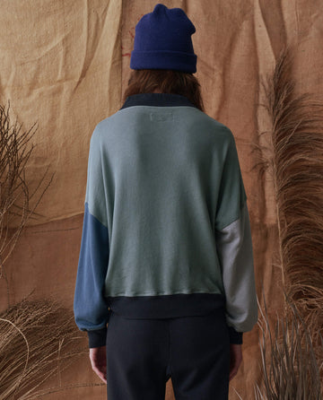 The Colorblock Trail Sweatshirt. Indigo The Great