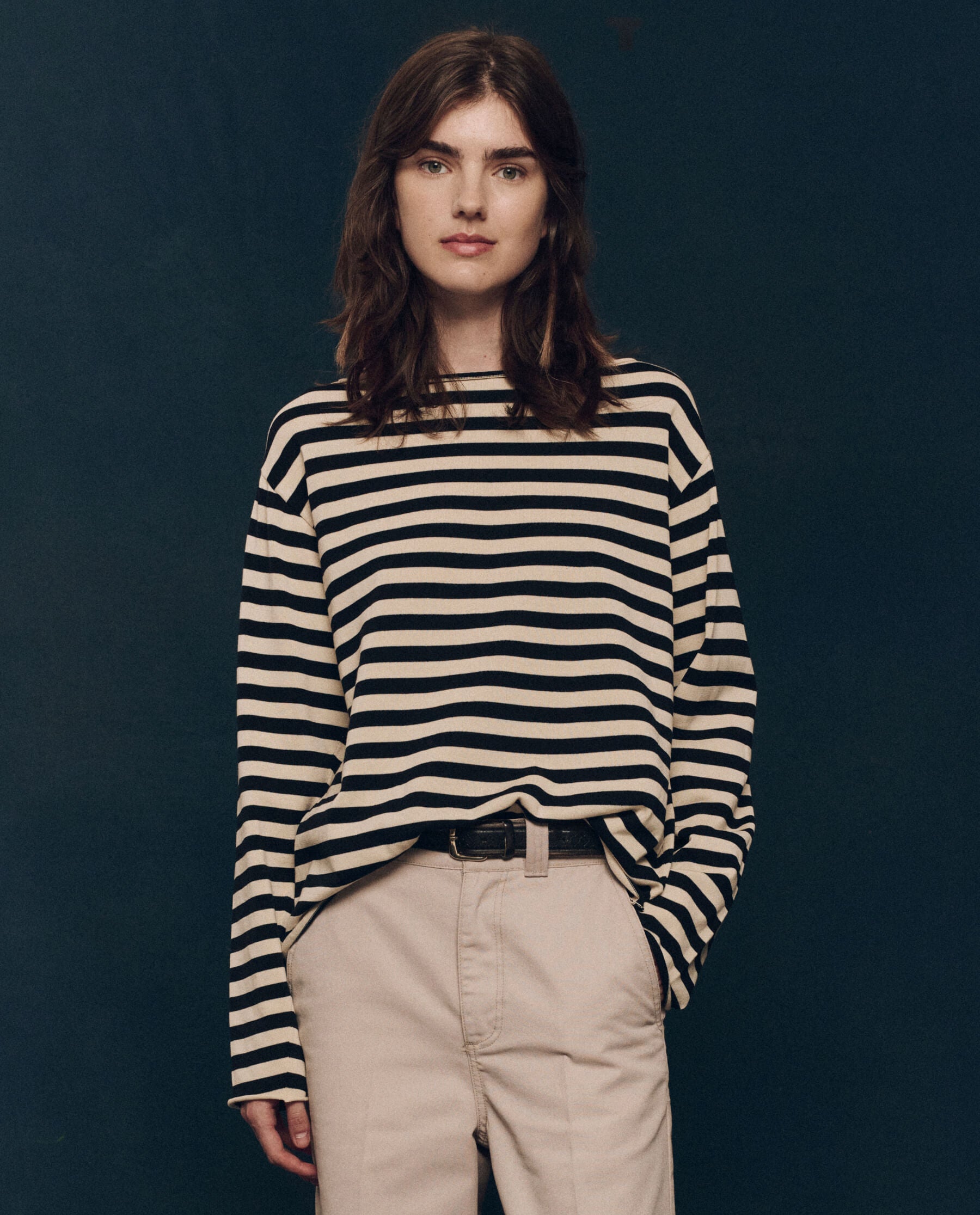 The Sailor Sweater. -- Black Stripe SWEATERS THE GREAT. FALL 24 COLLECTORS