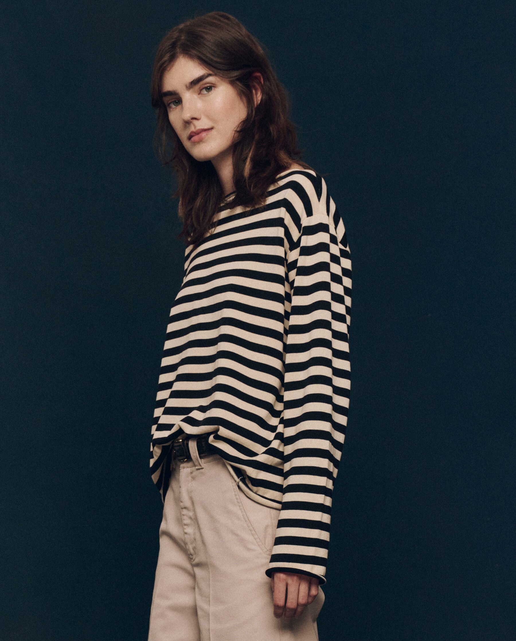 The Sailor Sweater. -- Black Stripe SWEATERS THE GREAT. FALL 24 COLLECTORS