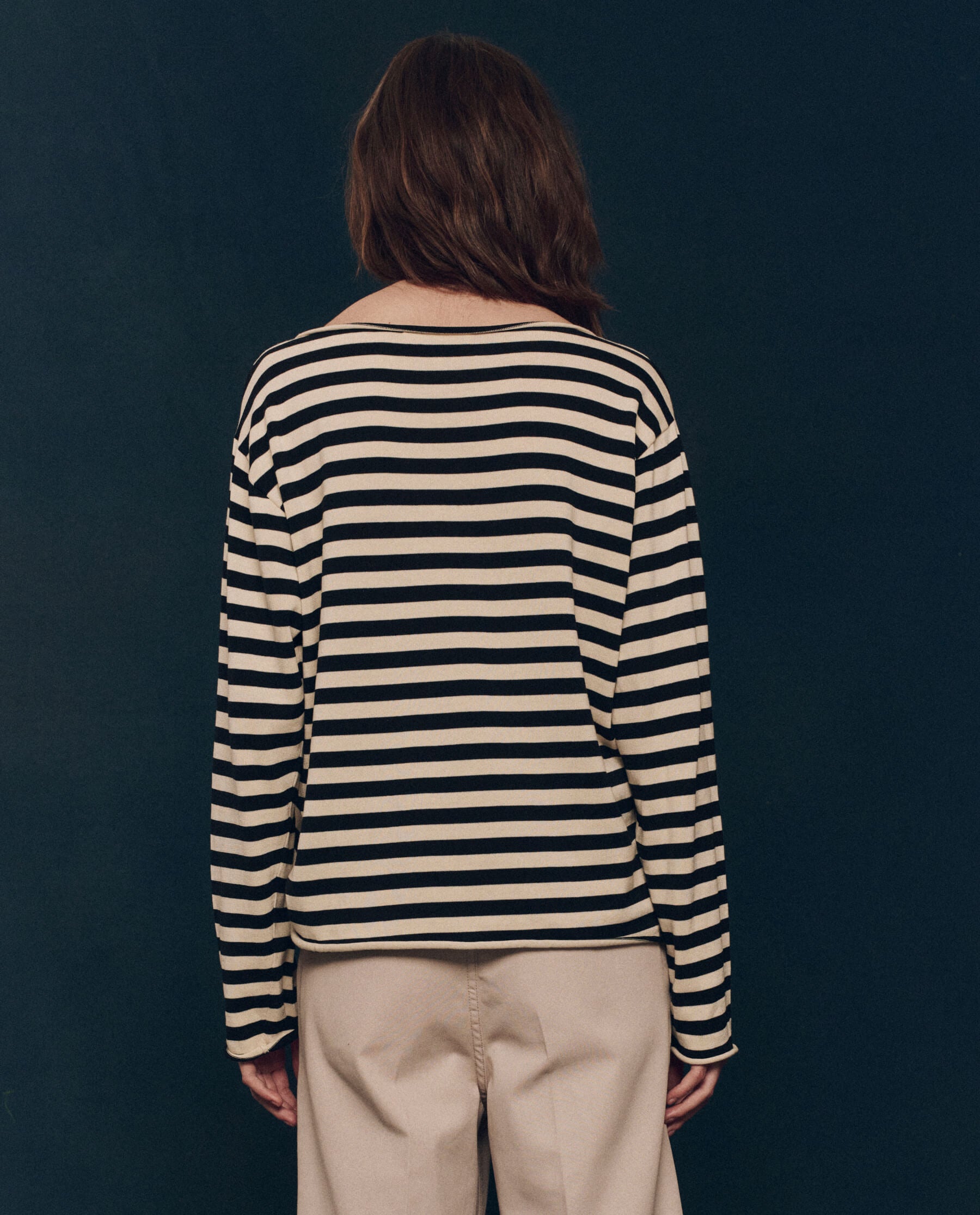 The Sailor Sweater. -- Black Stripe SWEATERS THE GREAT. FALL 24 COLLECTORS