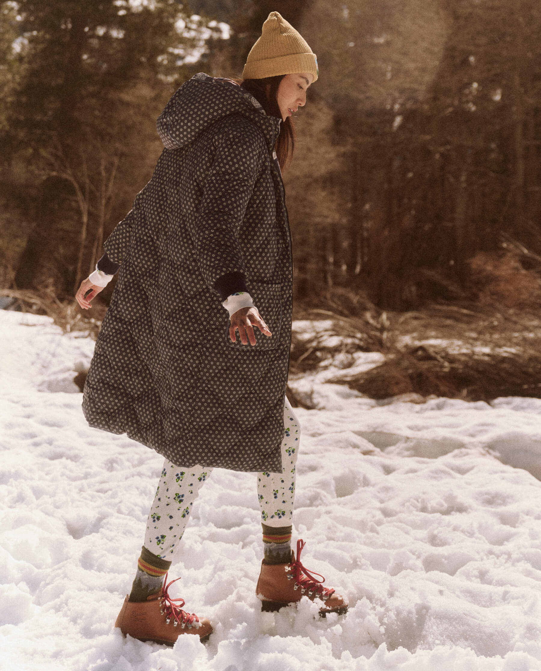 The Reversible Down Storm Puffer. -- Patchwork Bandana and Dewdrop Floral