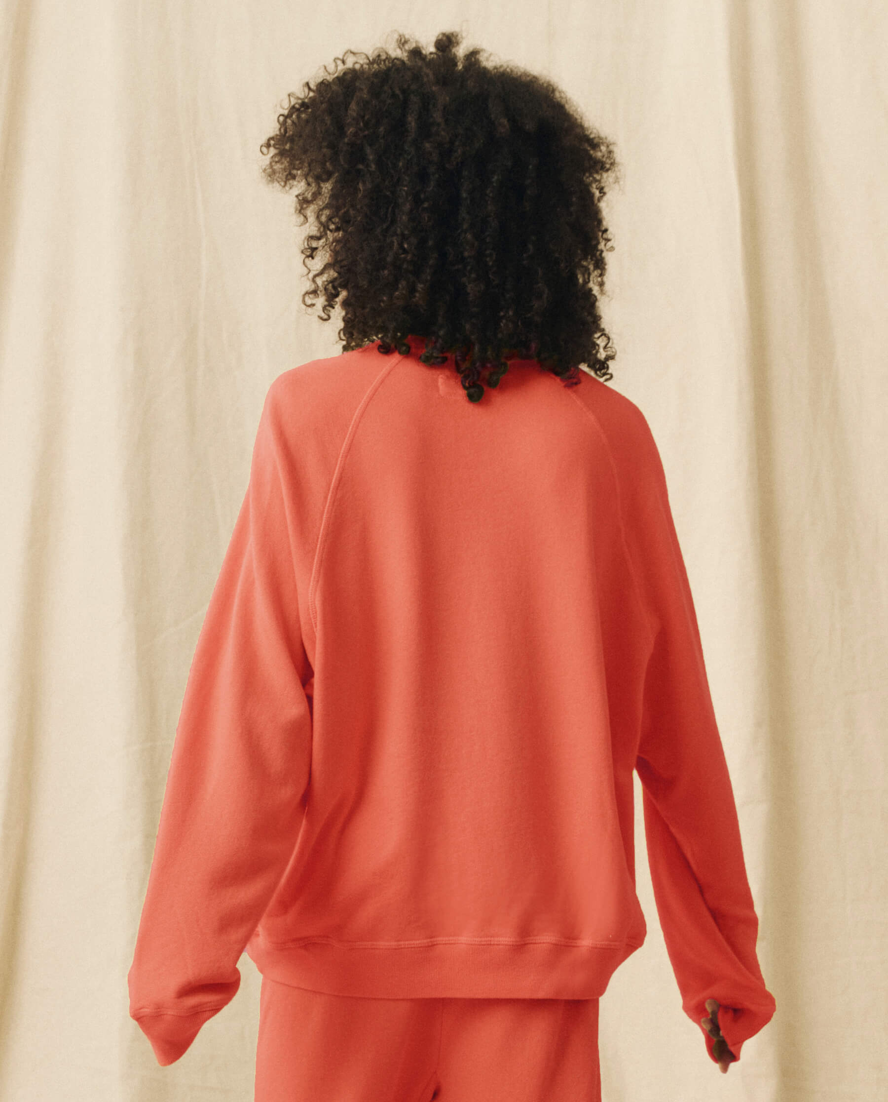 The Slouch Sweatshirt. Solid -- Heirloom Tomato SWEATSHIRTS THE GREAT. PS24 KNITS D1