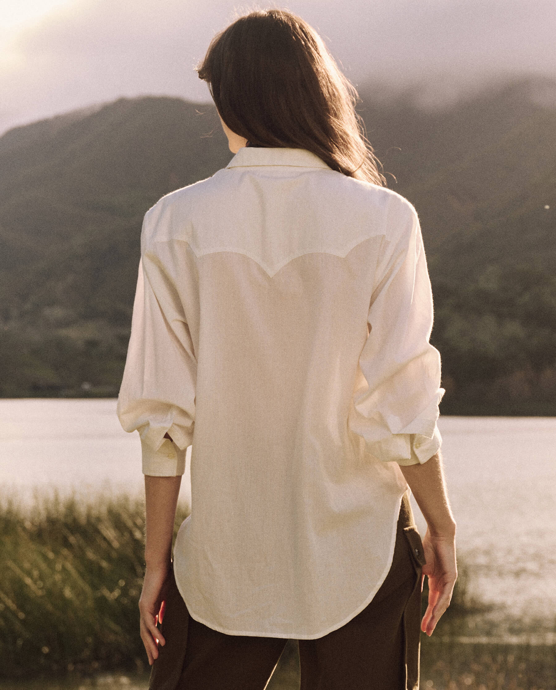 The Cowboy Tux Top. -- White SHIRTS THE GREAT. FALL 24 COLLECTORS