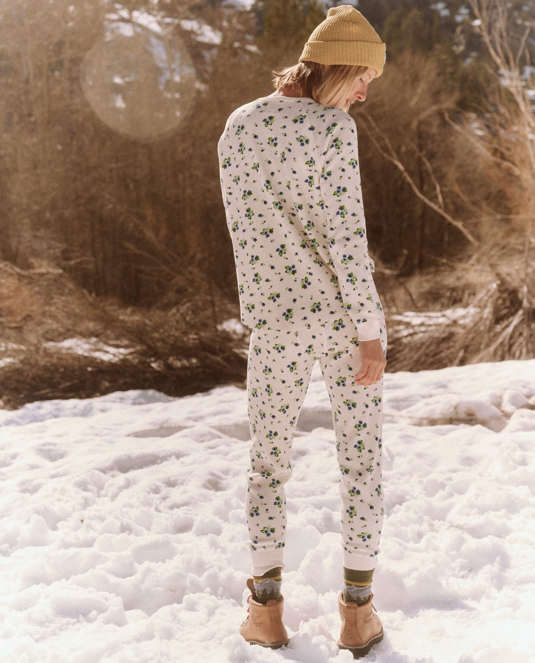 The Union Long John. -- Blue Moon Floral BOTTOMS THE GREAT. FALL 23 TGO SALE