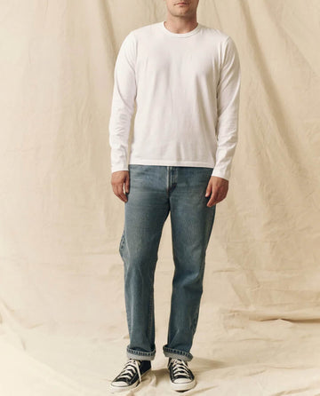 The Men's Pure Knits Long Sleeve Slim -- True White – The