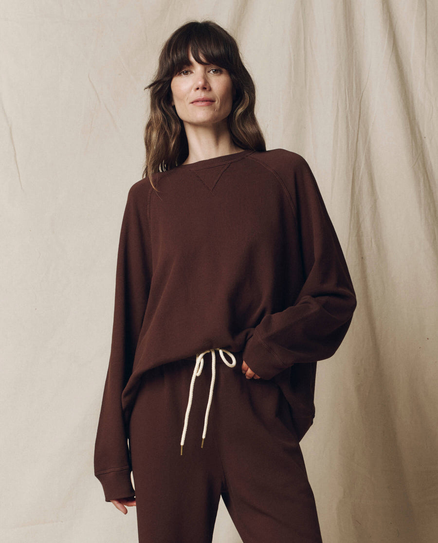 The Slouch Sweatshirt. Solid -- Driftwood