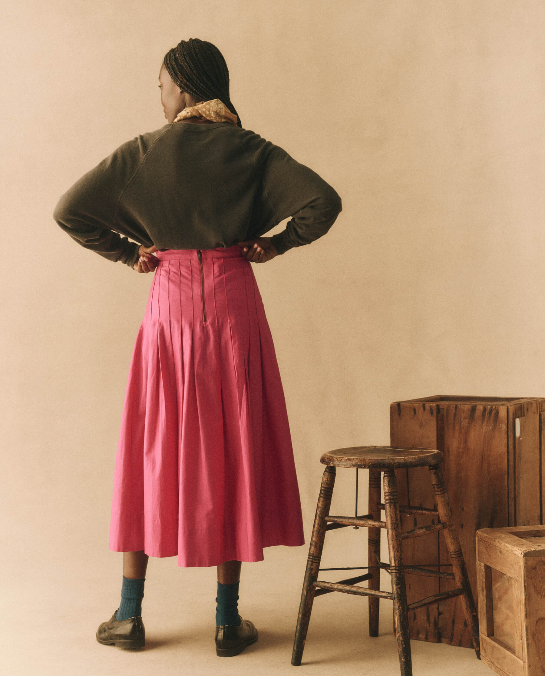 The Rhythm Skirt. -- Fuchsia SKIRTS THE GREAT. HOL 23 D1 SALE
