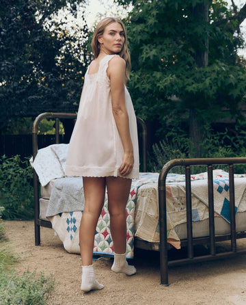 The Great The Eyelet Mini Tank Dress True White / 3 The Great The Eyelet Mini Tank Dress True White / 3