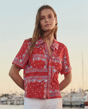 red bandana dress shirt Red Bandana Cowboy Shirt