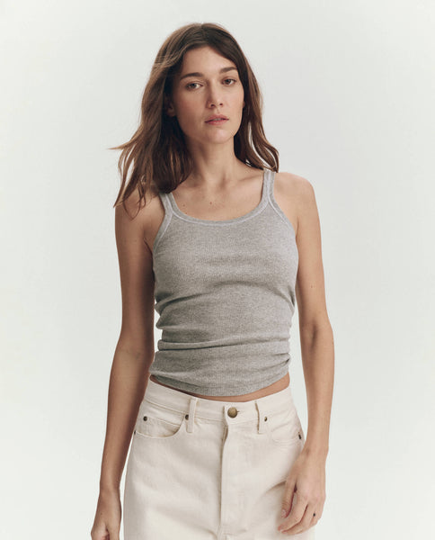 The Baby Rib Tank. -- Heather Grey – The Great.