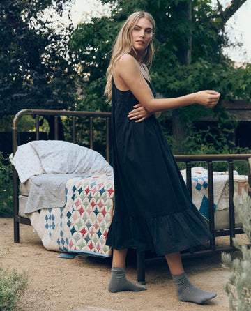 black eyelet dress Ramy Brook Roxanne Cotton Eyelet Coverup Mini Dress in Black
