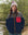 The Print-Mix Plush Terrain Full-Zip. -- Mini Frosted Daisy & Navy