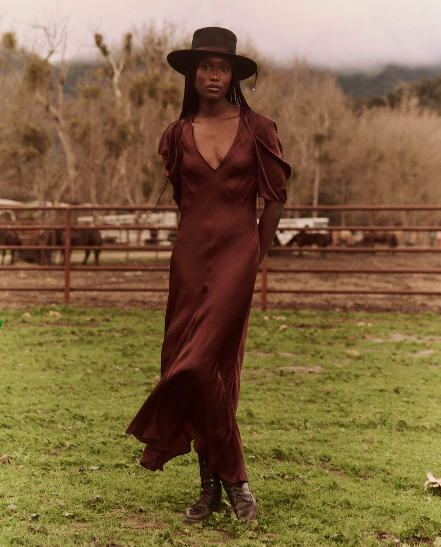 The Century Dress. -- Cinnabar DRESSES THE GREAT. FALL 24 D2