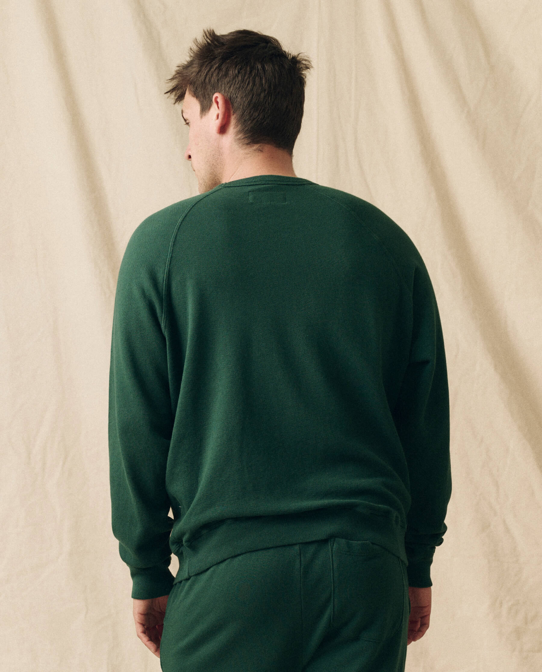 The Men's College Sweatshirt. -- Green Grove