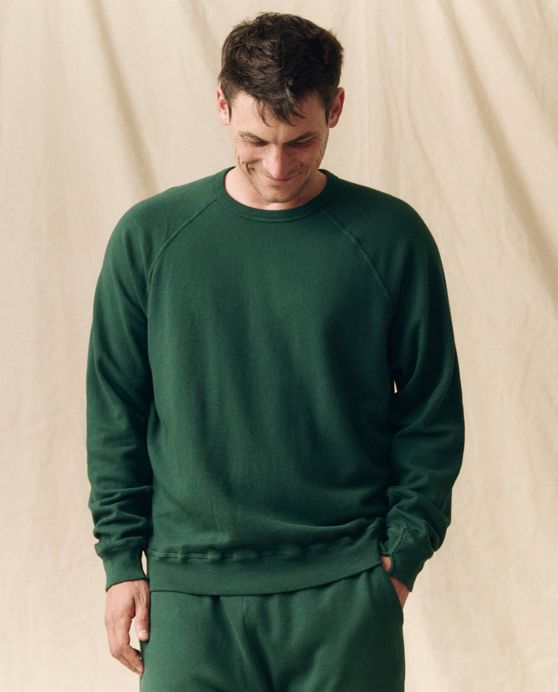 The Men's College Sweatshirt. -- Green Grove