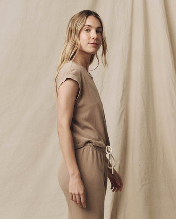 The Square Tee. Solid -- Khaki TEES THE GREAT. SU24 KNITS