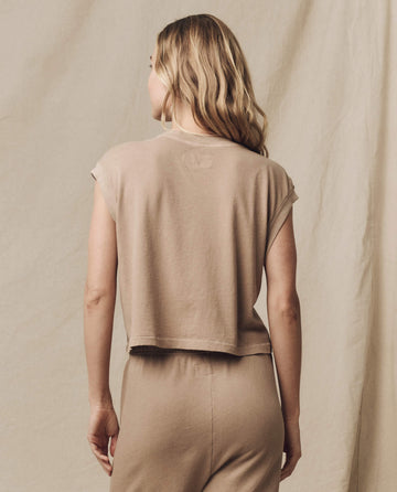 The Square Tee. Solid -- Khaki TEES THE GREAT. SU24 KNITS