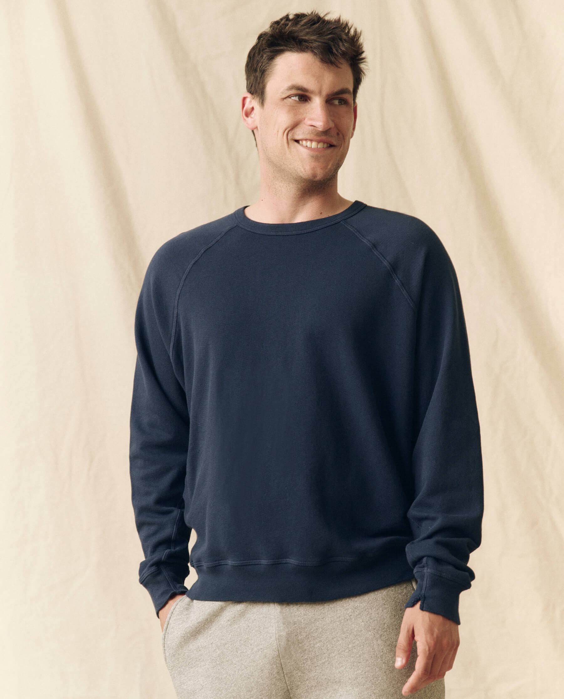 The Men's College Sweatshirt. -- True Navy