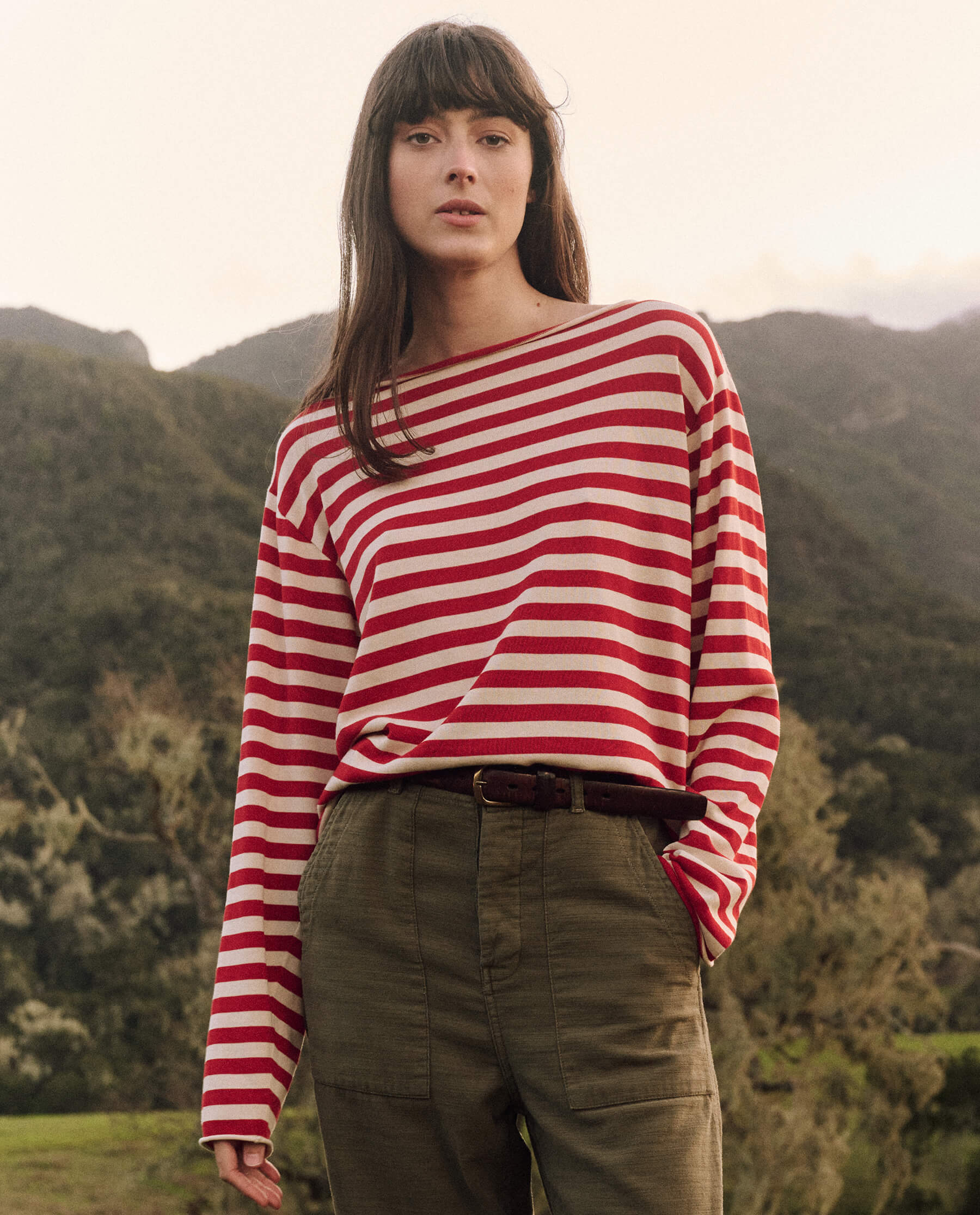 The Sailor Sweater. -- Maple Stripe SWEATERS THE GREAT. FALL 24 COLLECTORS