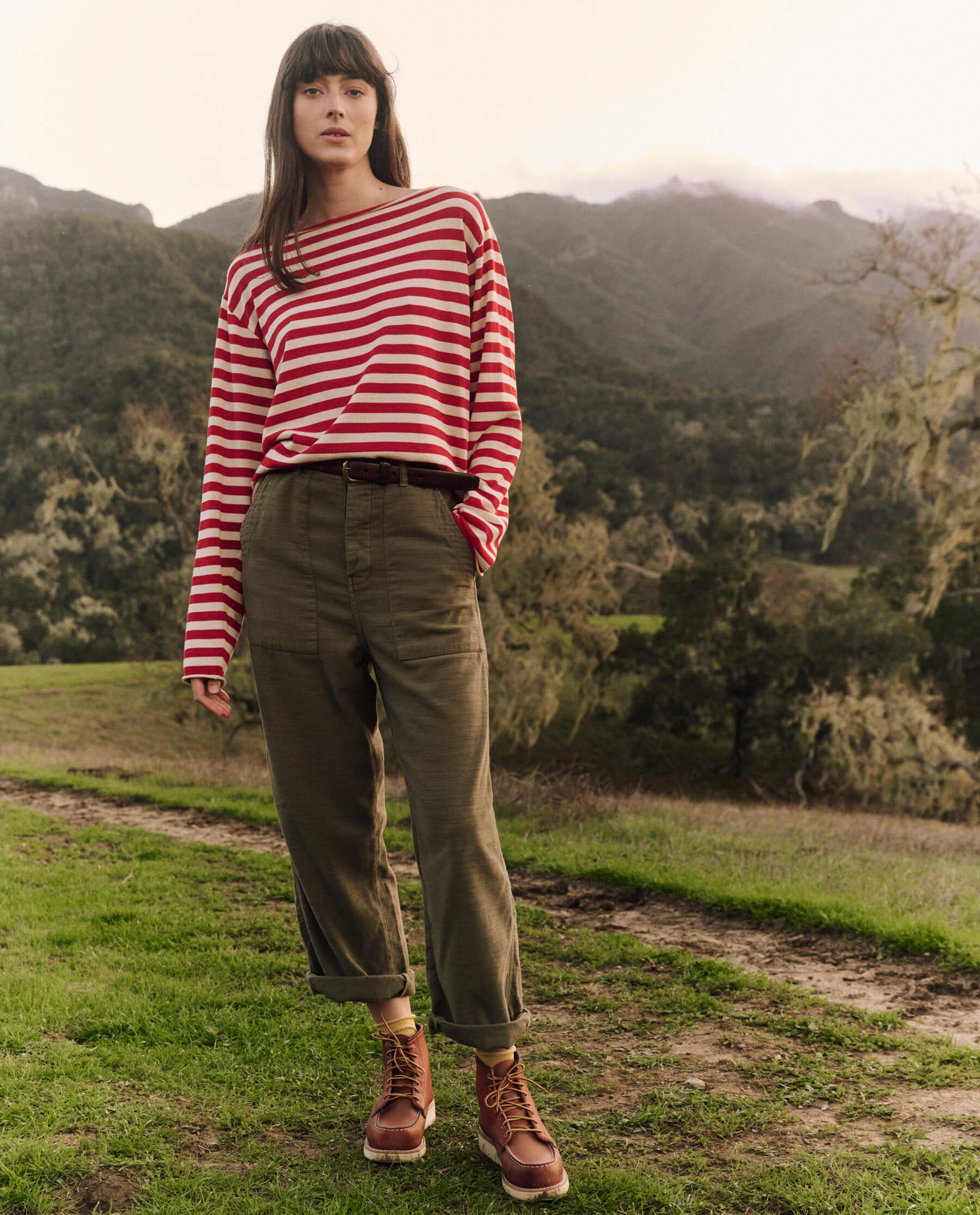 The Sailor Sweater. -- Maple Stripe SWEATERS THE GREAT. FALL 24 COLLECTORS