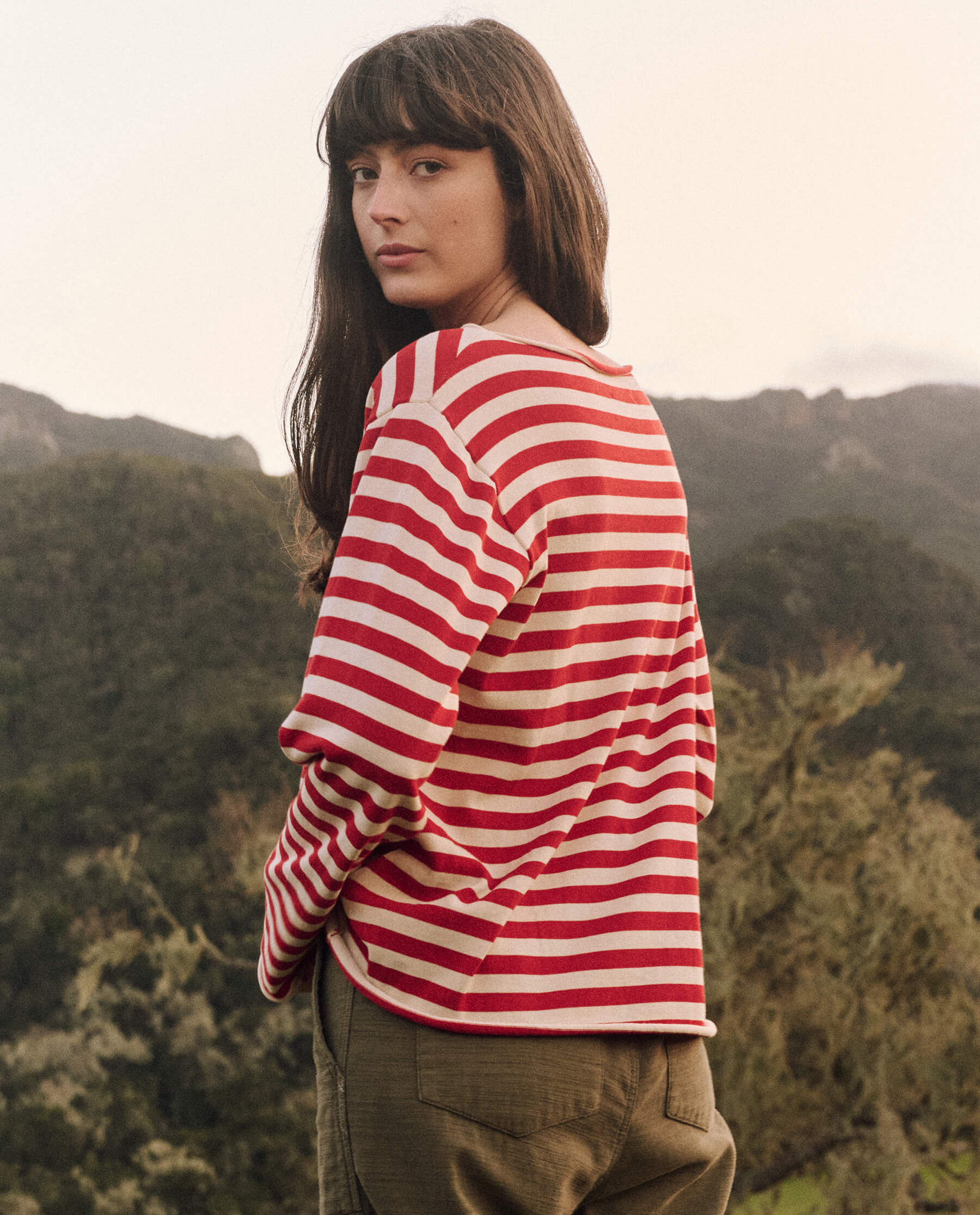 The Sailor Sweater. -- Maple Stripe SWEATERS THE GREAT. FALL 24 COLLECTORS