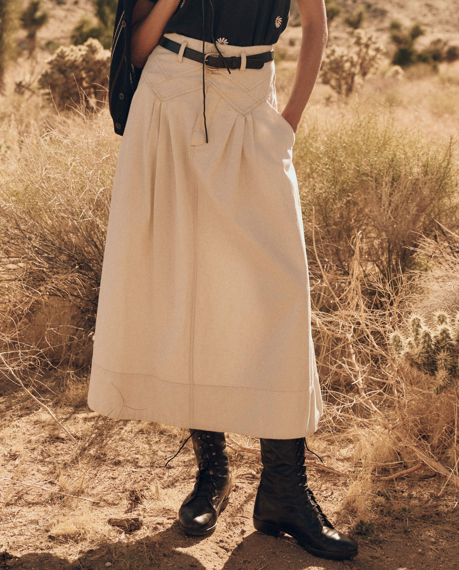 The Field Skirt. -- Natural Hemp SKIRTS THE GREAT. PF24