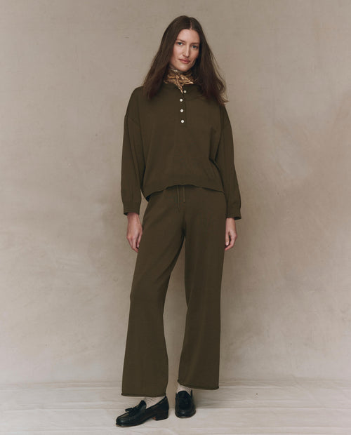 The Henley Sweater. -- Army