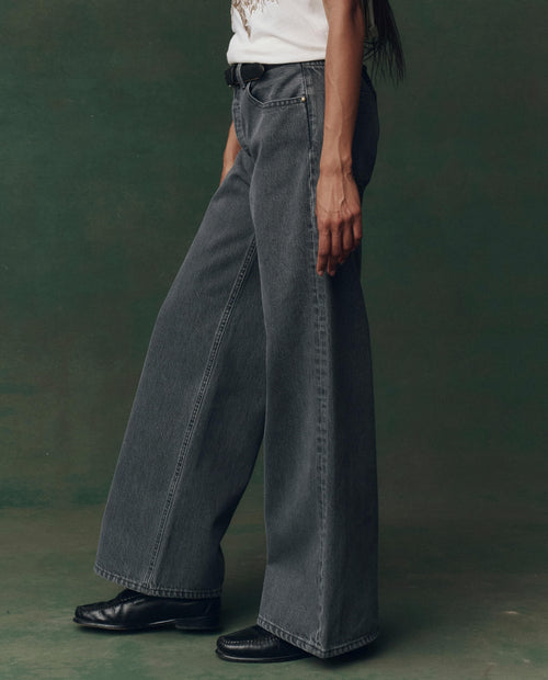 The Slouch Wide Leg Jean. -- Graphite Wash