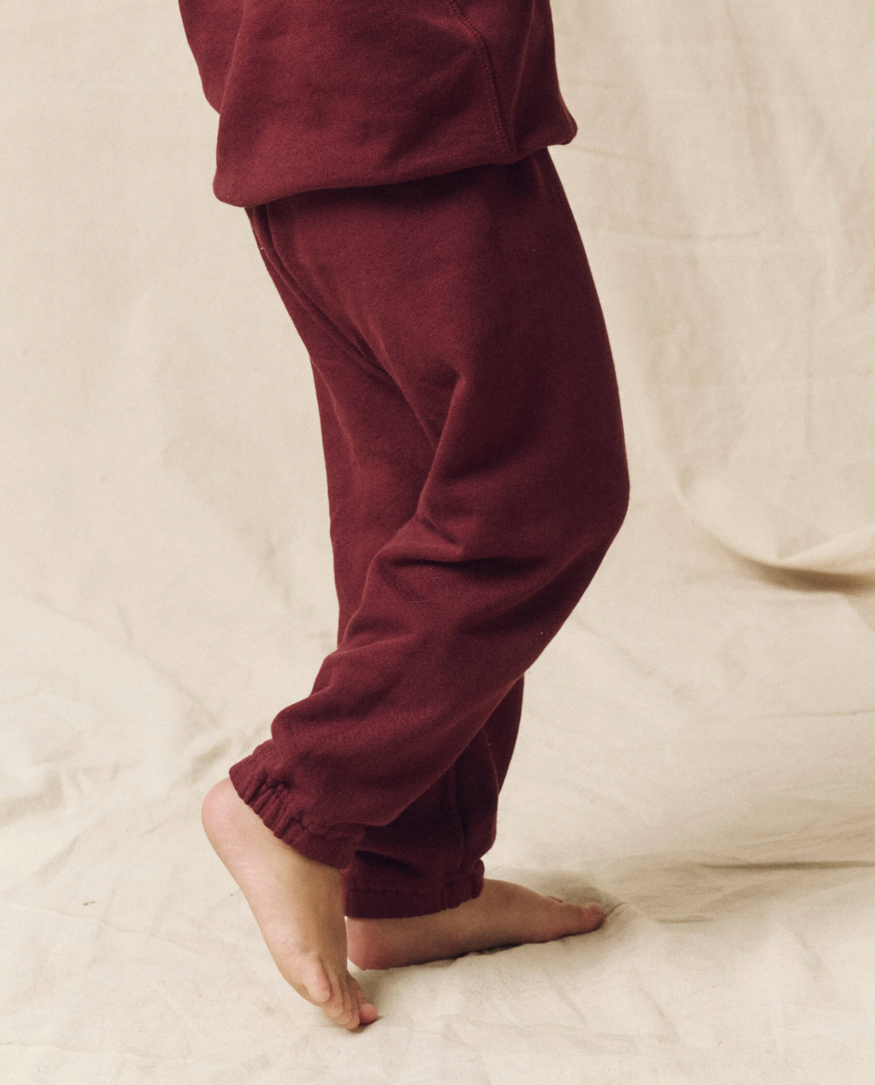 The Little Stadium Sweatpant. Solid -- Mulled Wine