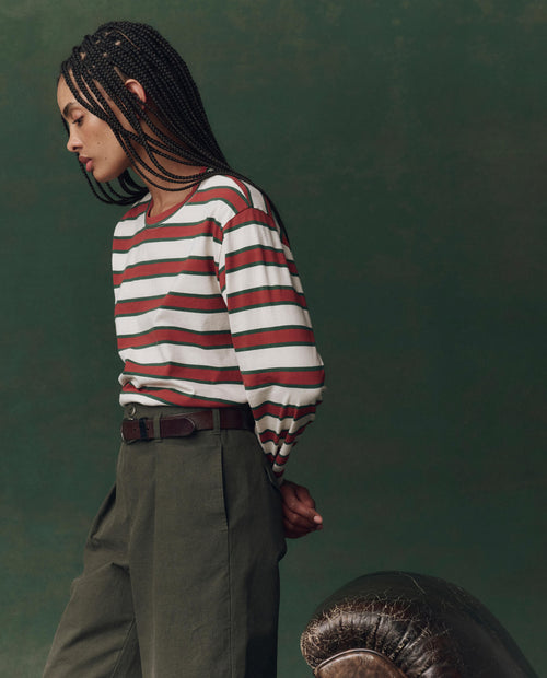 The Campus Crew. Novelty -- Cream Bridle Stripe