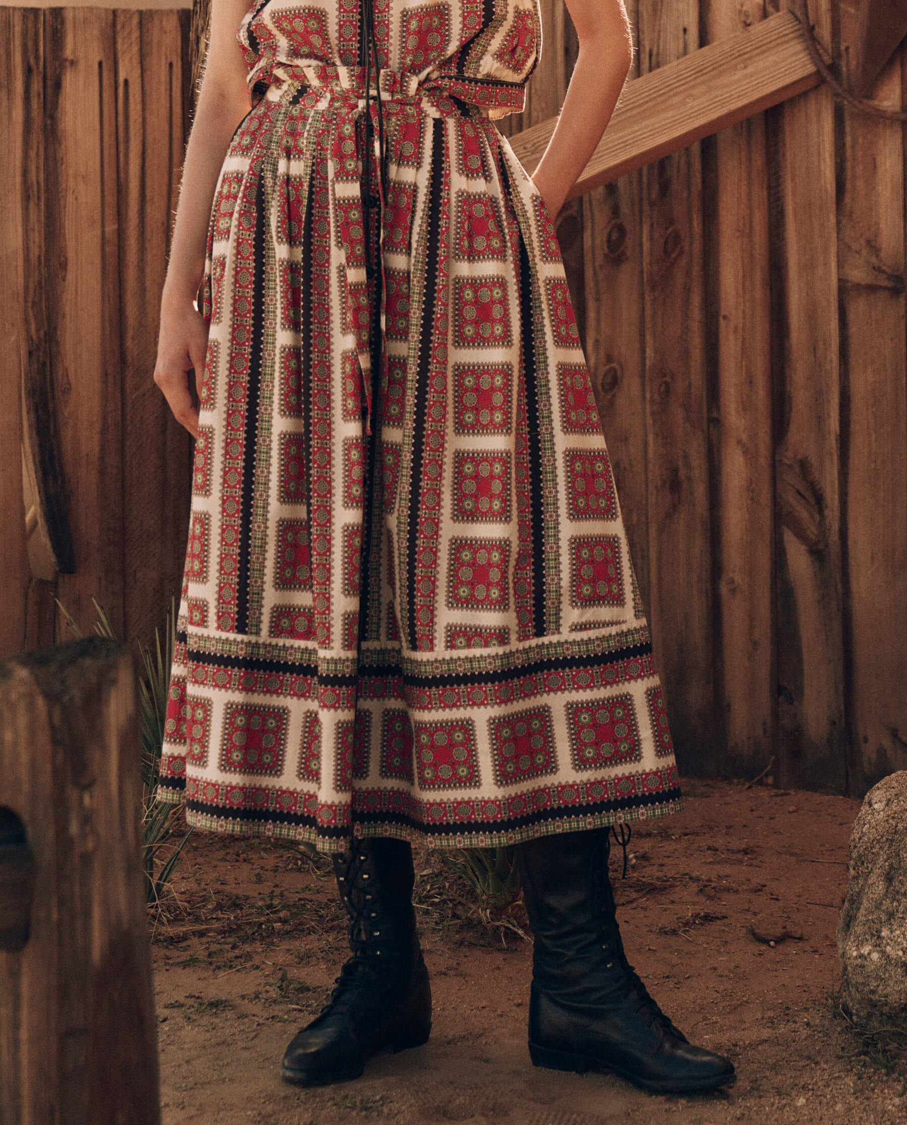 The Treeline Skirt. -- Westward Bandana Print SKIRTS THE GREAT. PF24