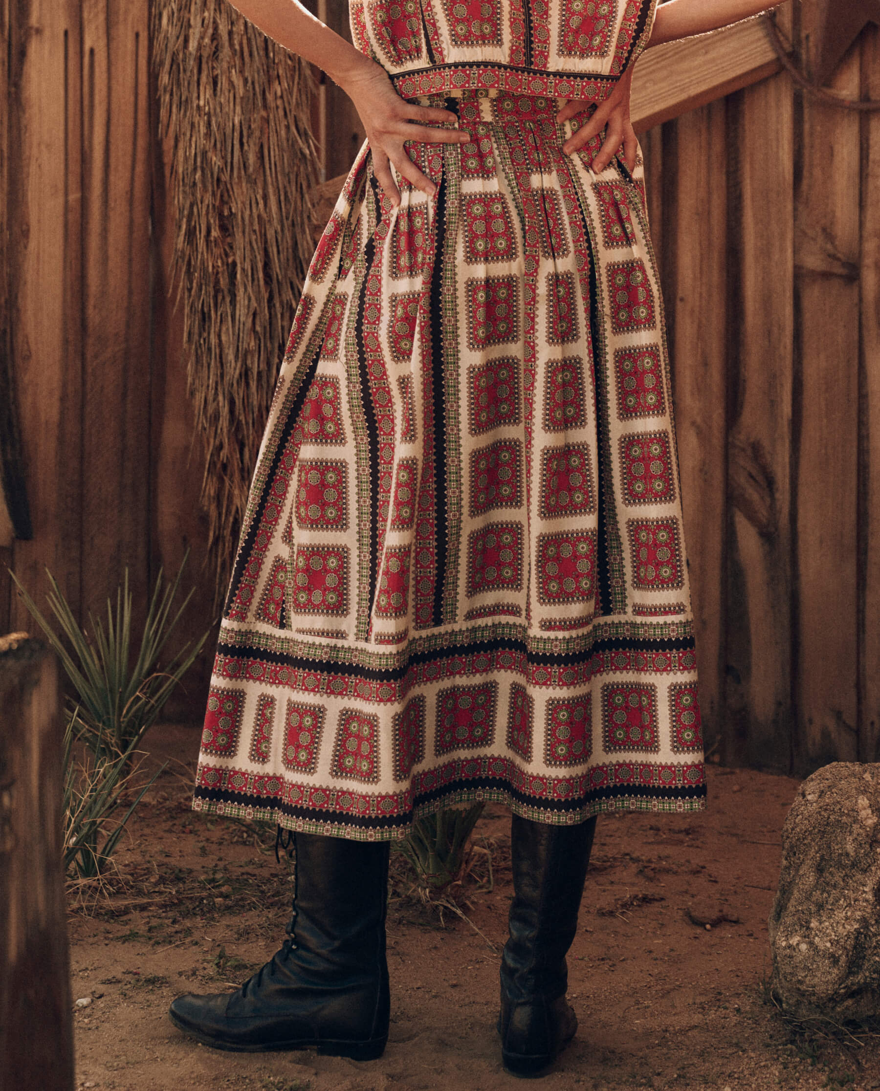 The Treeline Skirt. -- Westward Bandana Print SKIRTS THE GREAT. PF24