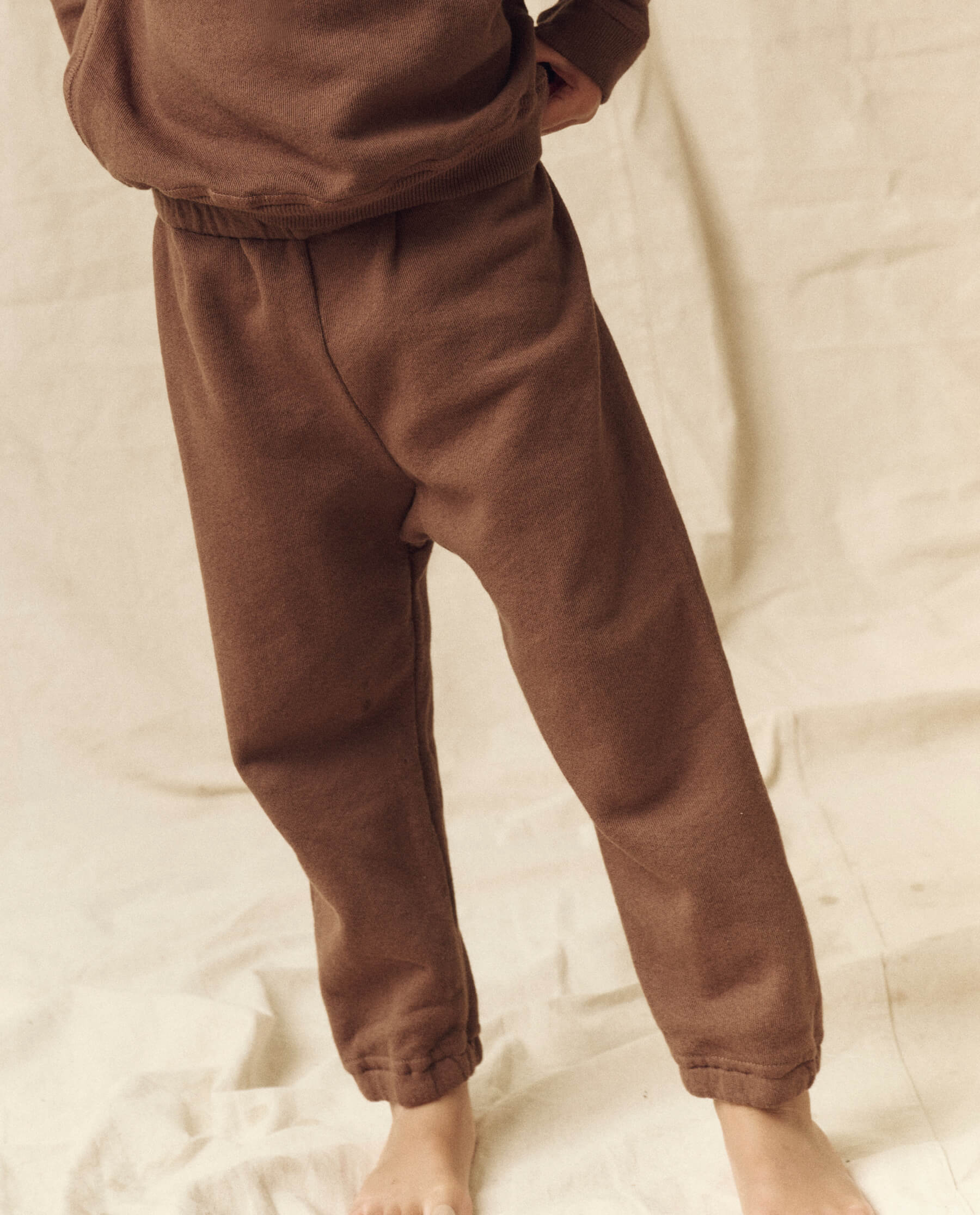 The Little Stadium Sweatpant. Solid -- Hickory