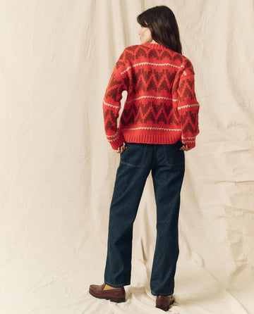 The Folk Pullover. -- Bright Firestone SWEATERS THE GREAT. FALL 23 D2 SALE