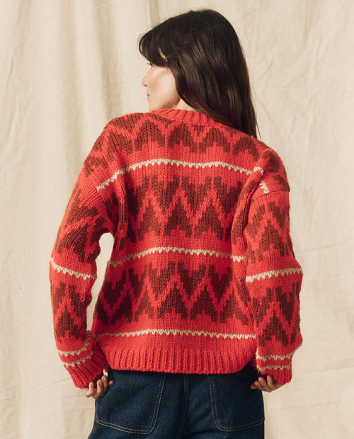 The Folk Pullover. -- Bright Firestone SWEATERS THE GREAT. FALL 23 D2 SALE