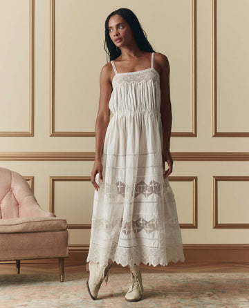 The Great Rosette Crochet Dress in Cream 1 The Great Rosette Crochet Dress in Cream 1