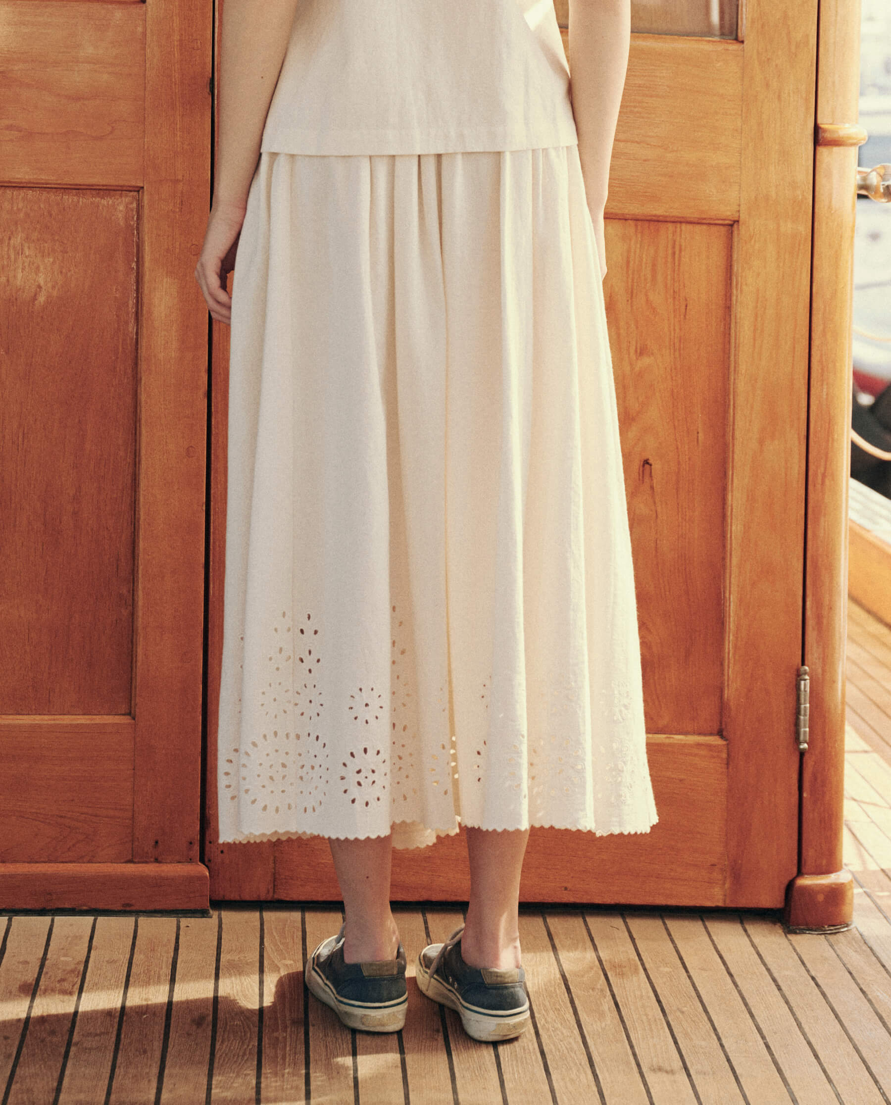 The Gather Skirt. -- Cream SKIRTS THE GREAT. SU24
