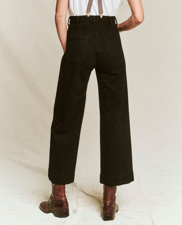 The Seafair Jean. -- Black DENIM BOTTOMS THE GREAT. PF24