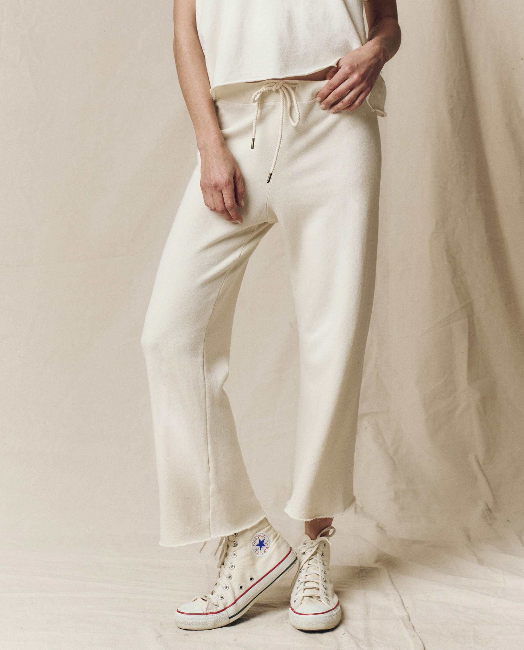 Luxe-Cotton Sarouel Cropped Pants – PRY