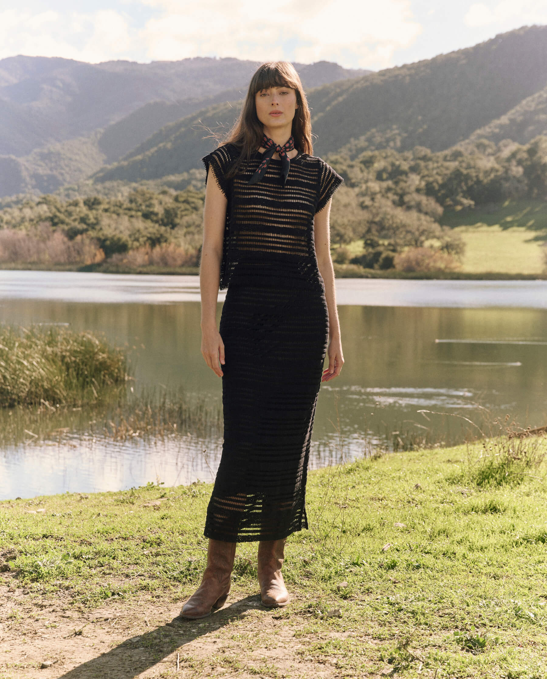 The Pedestal Skirt. -- Black SKIRTS THE GREAT. FALL 24 D1