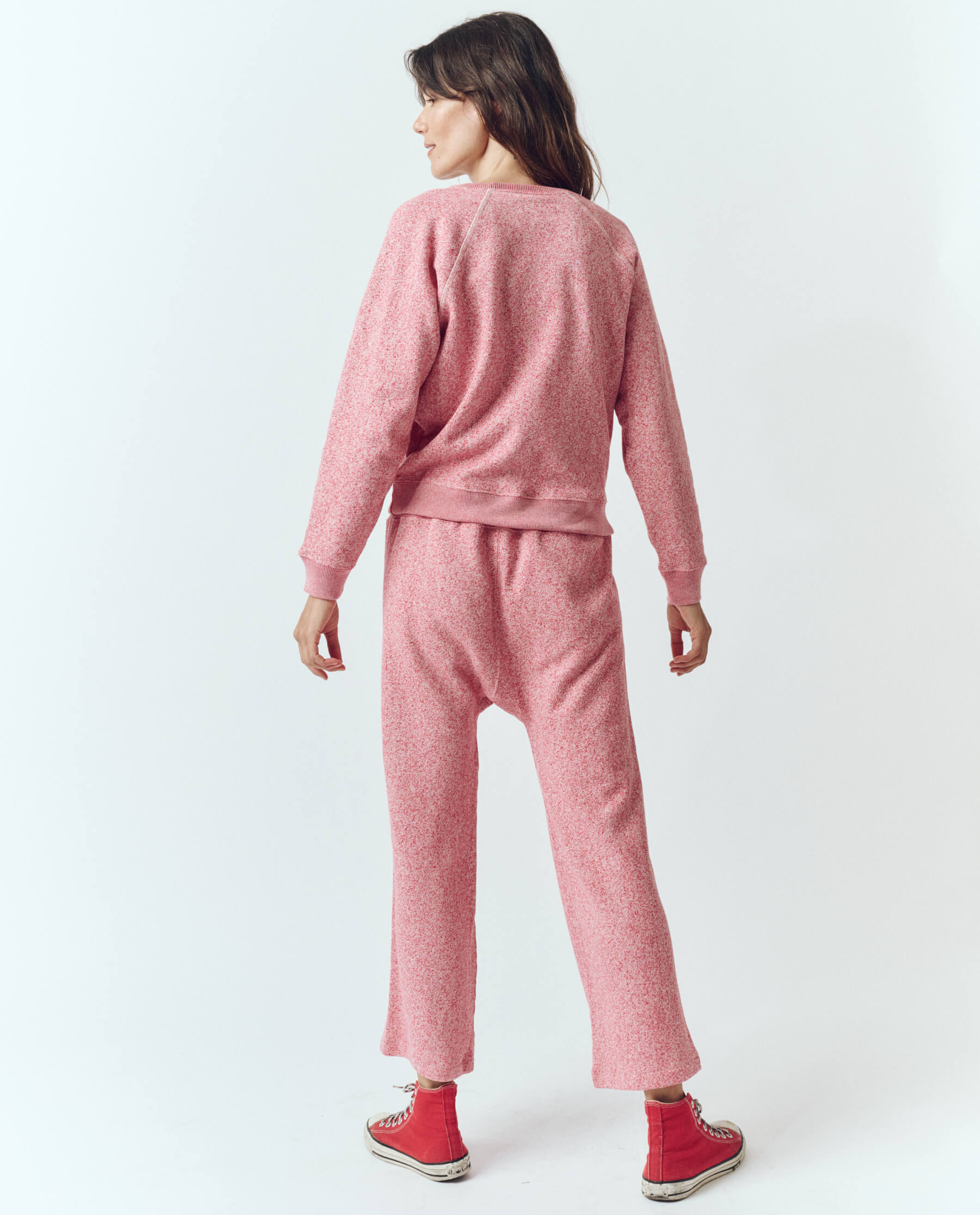 The Relay Sweatpant. -- Heathered Bright Currant