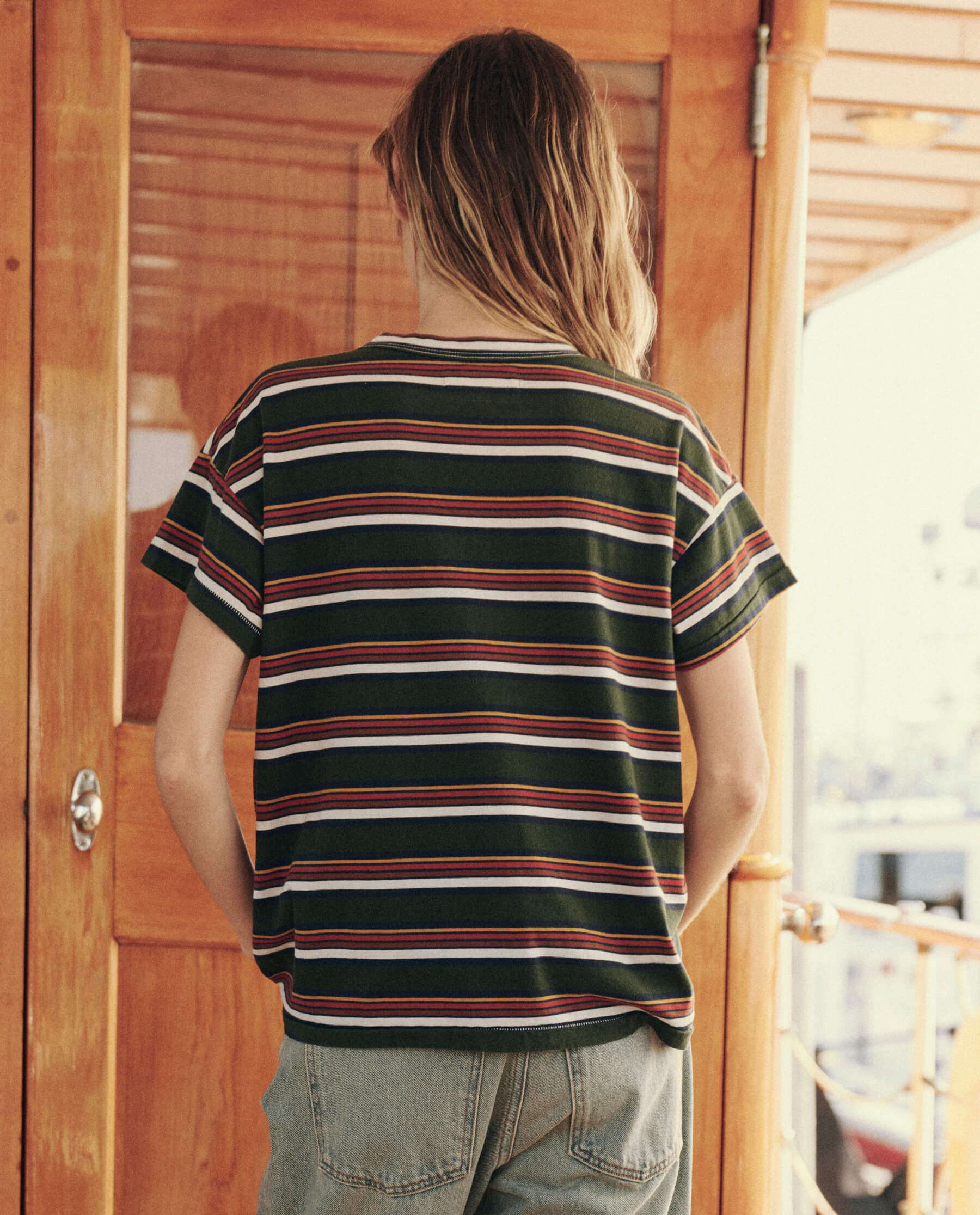 The Boxy Crew. Novelty -- Boardwalk Stripe TEES THE GREAT. SU24