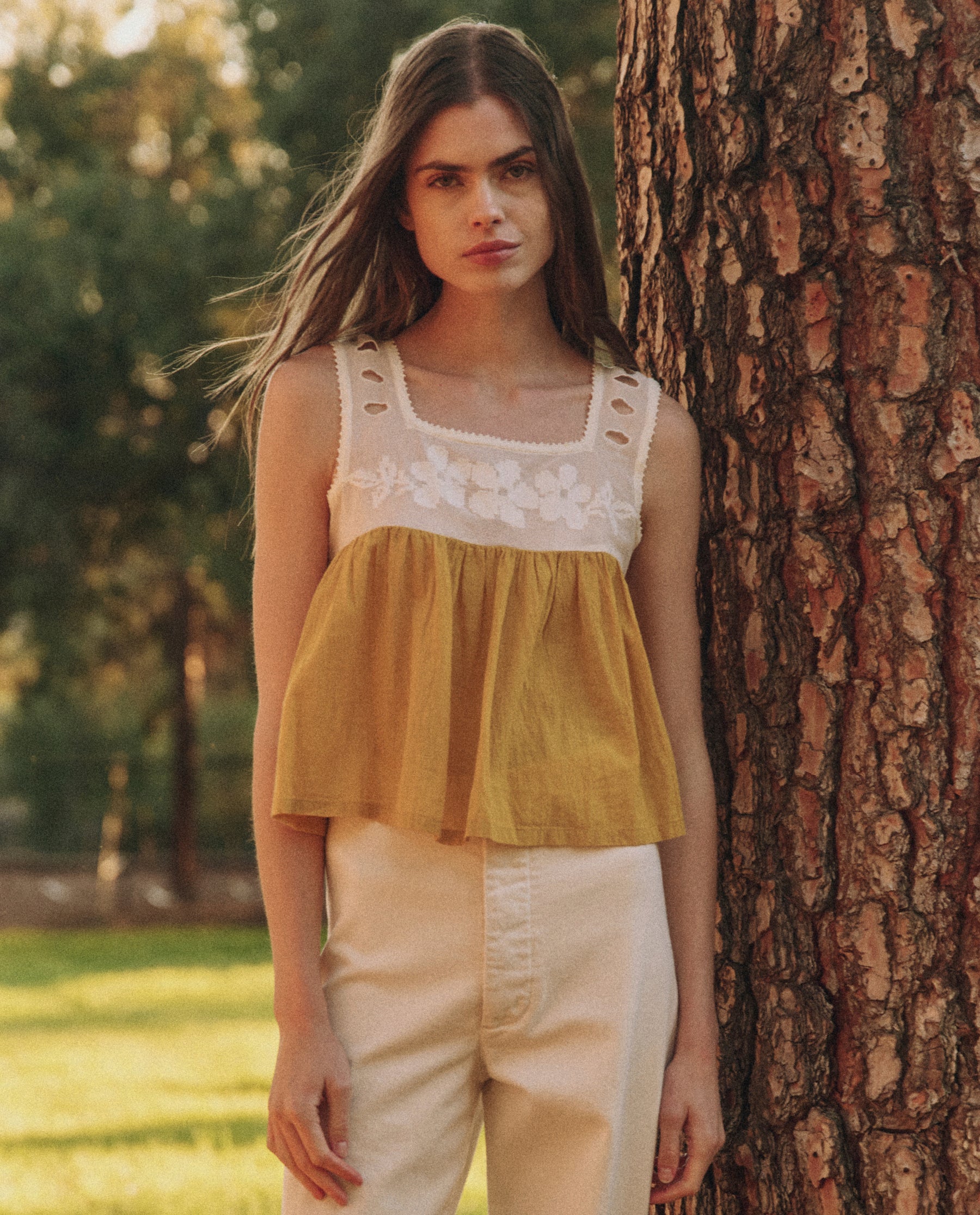 The Whimsy Top. -- Cream and Straw