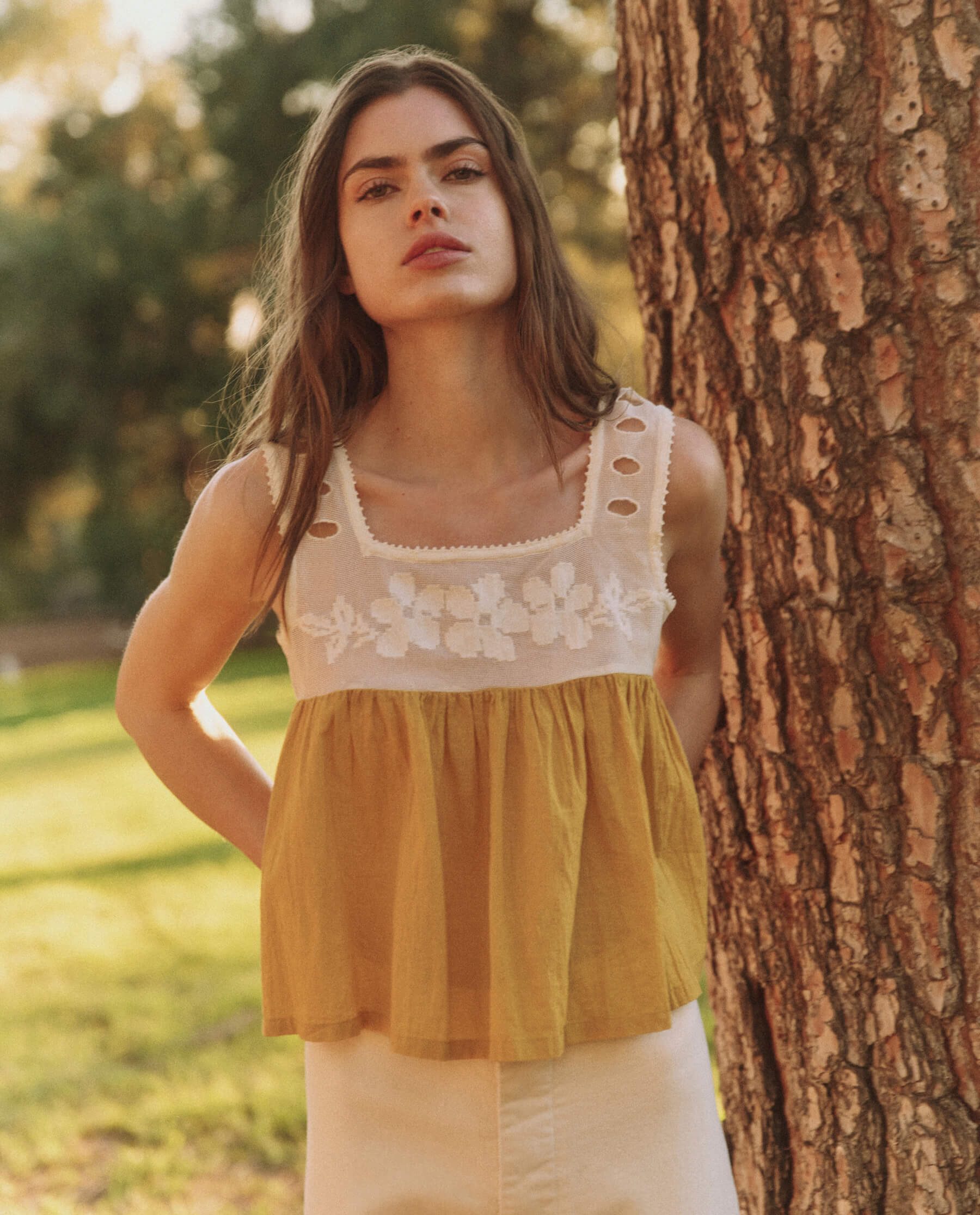 The Whimsy Top. -- Cream and Straw