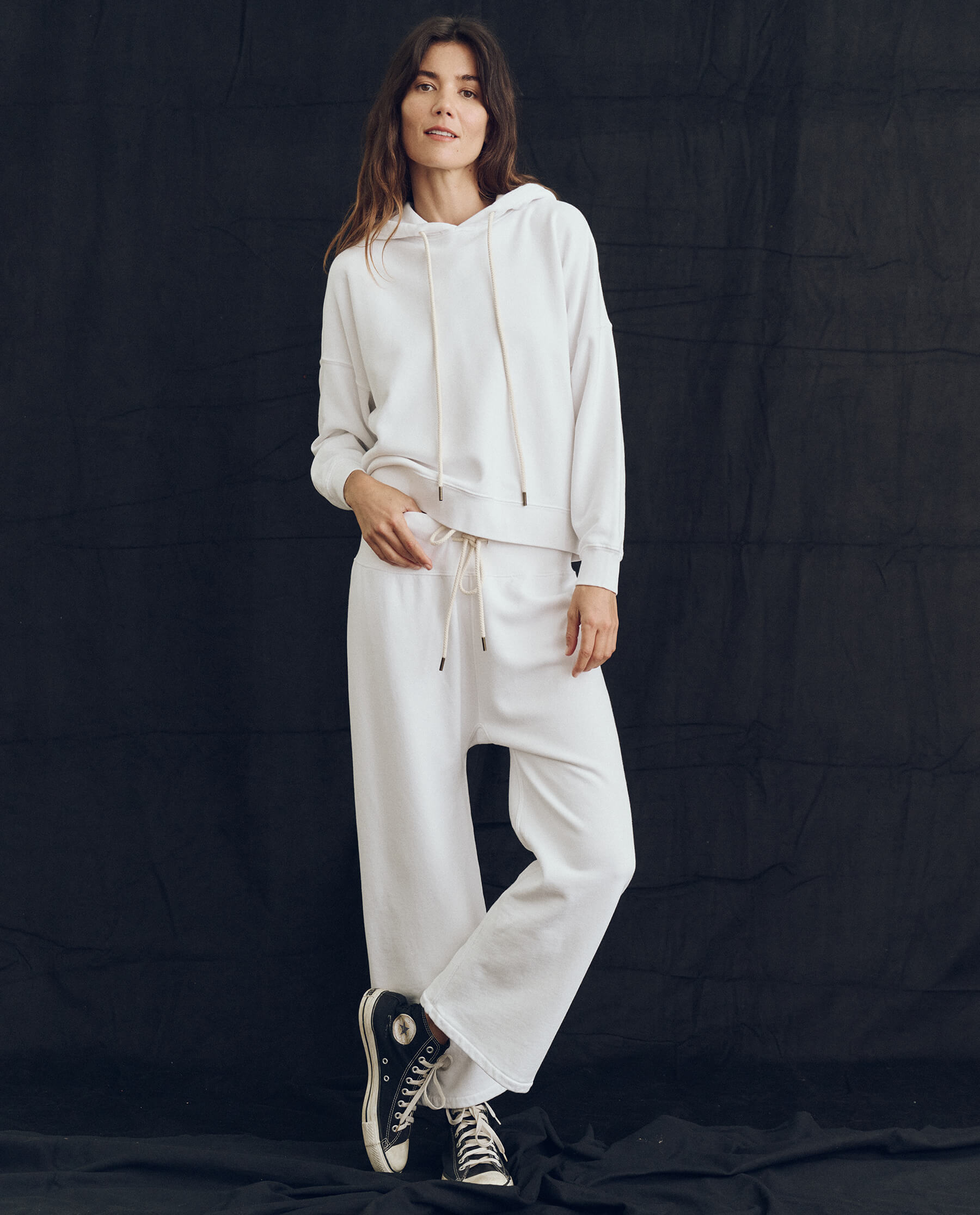 The Relay Sweatpant. Solid -- True White