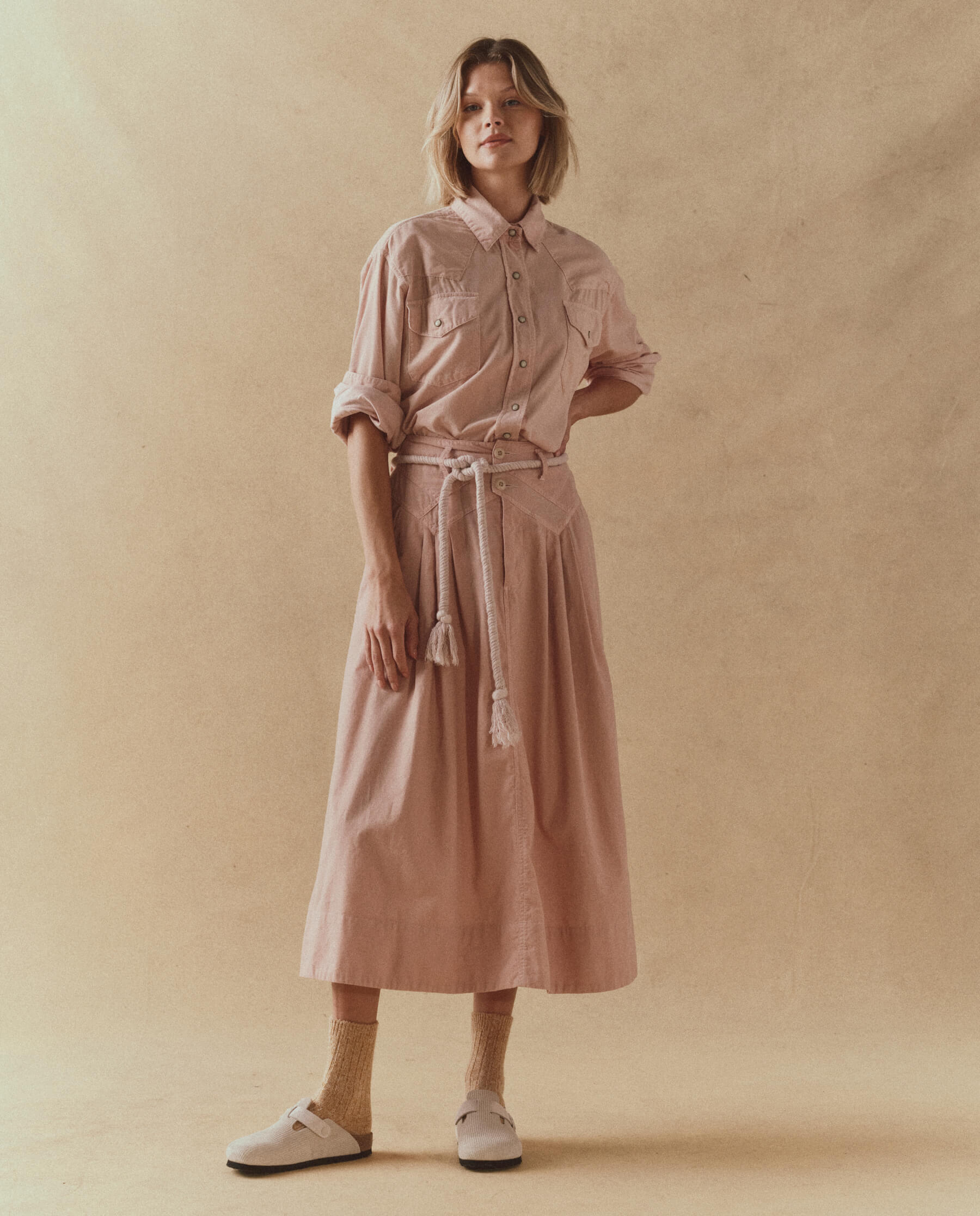 The Field Skirt. -- Heirloom Pink