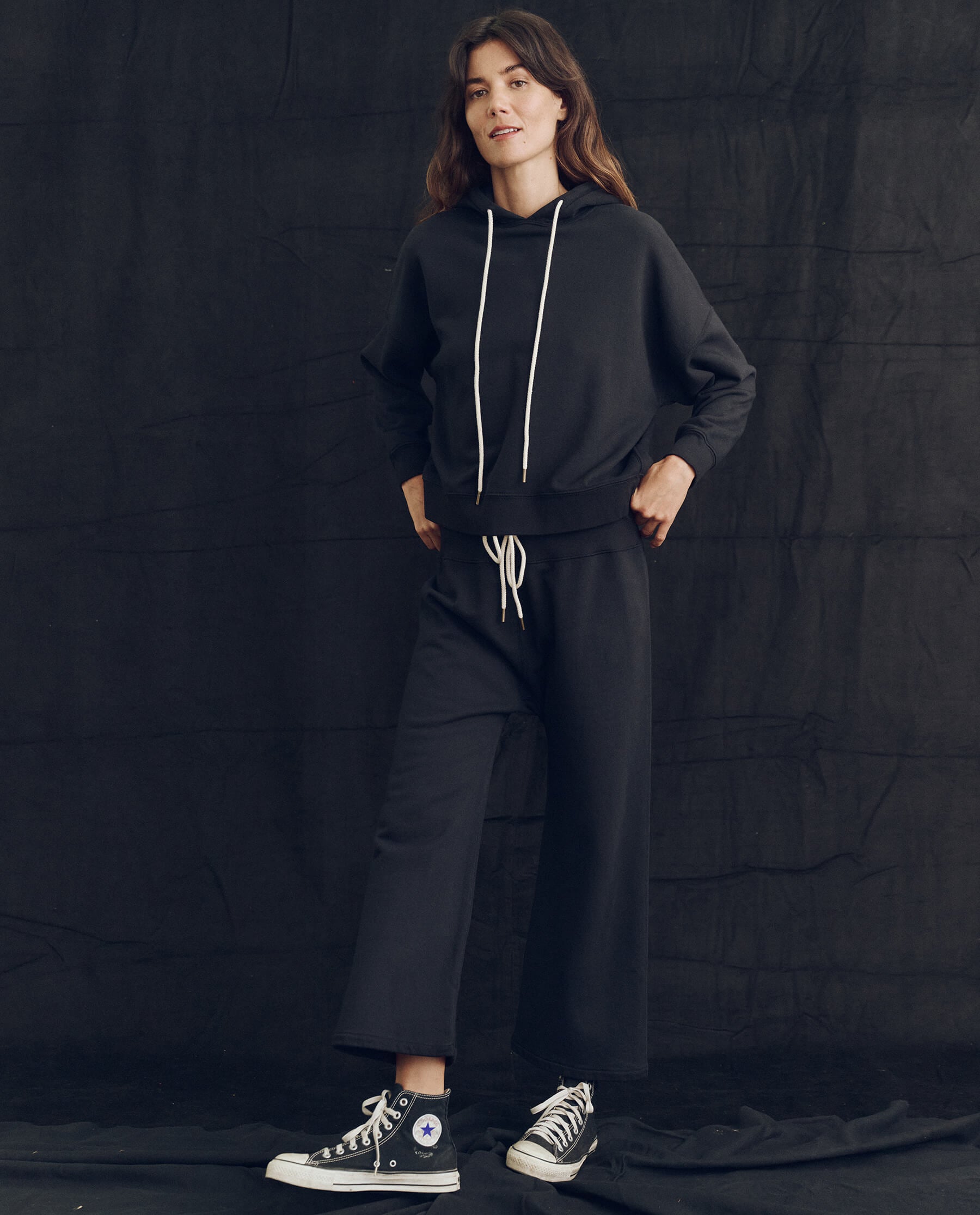 The Relay Sweatpant. Solid -- Almost Black